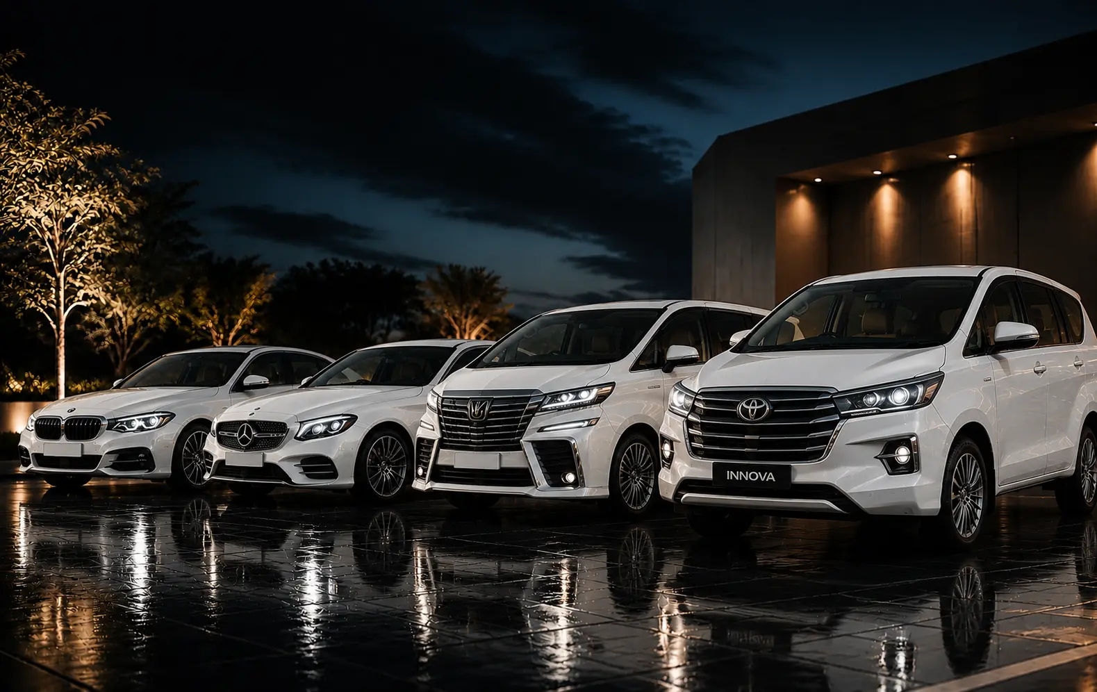 Premium fleet of chauffeur-driven luxury vehicles